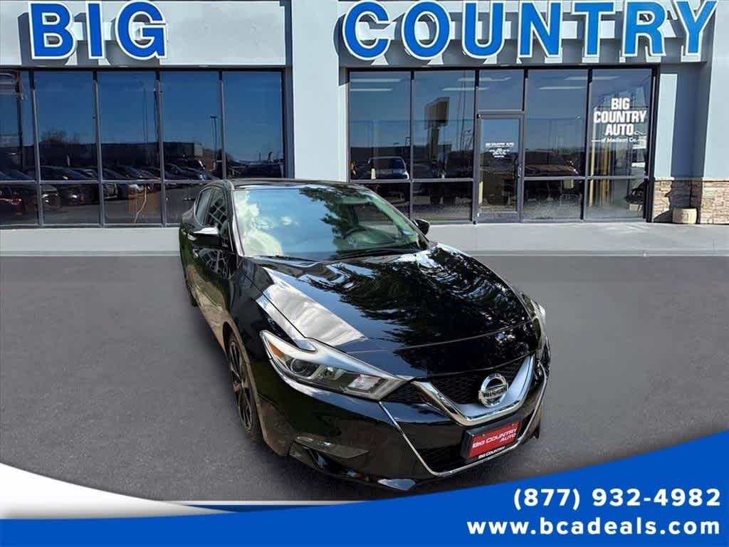 Super Black 2017 Nissan Maxima Sedan Front-Wheel Drive Continuously Variable Transmission