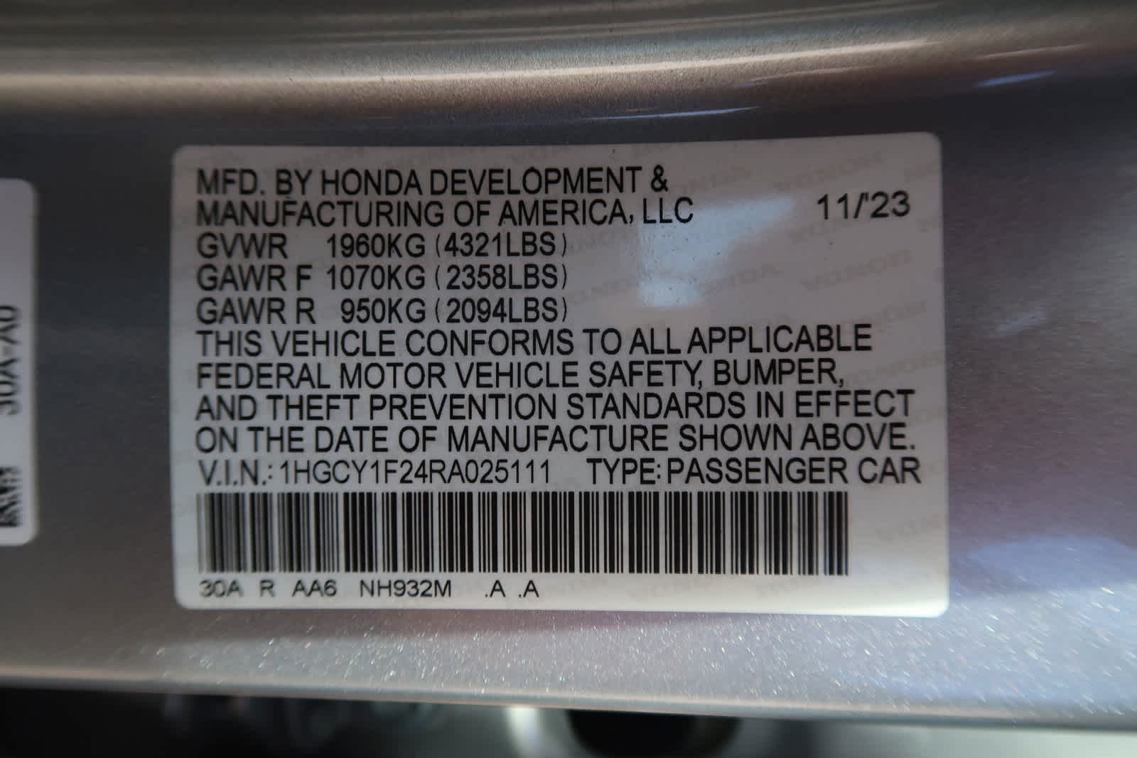 2024 Honda Accord LX 33