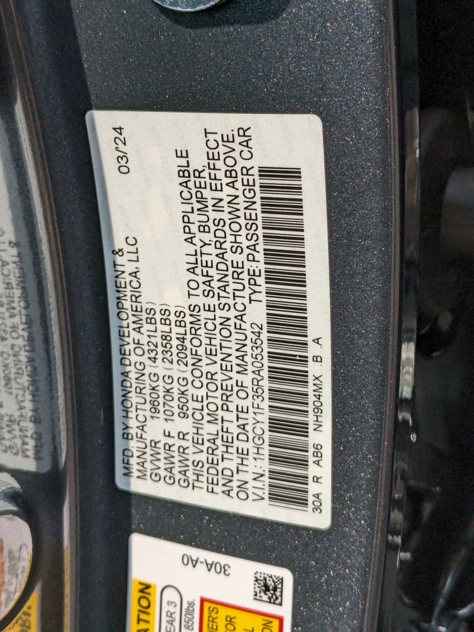 2024 Honda Accord EX 32