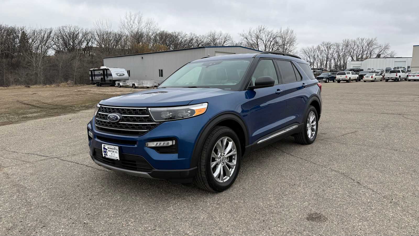Atlas Blue 2021 Ford Explorer XLT AWD SUV / Crossover All-Wheel Drive Automatic