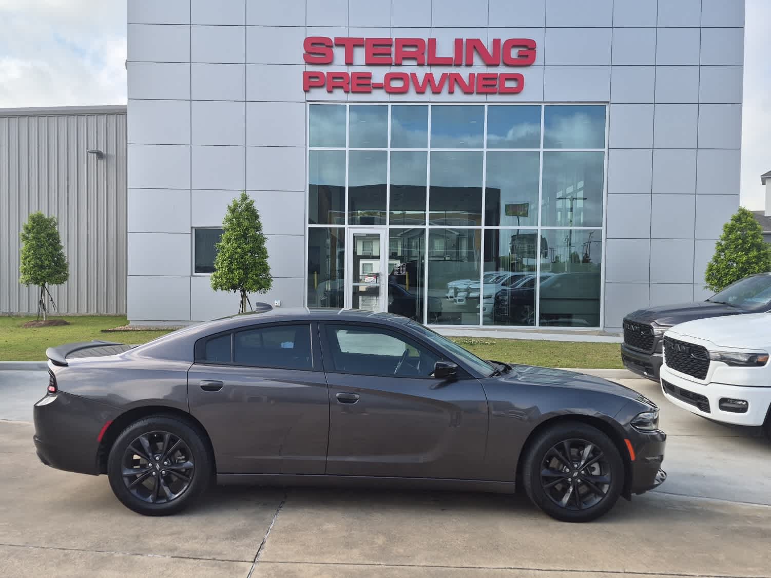 Gray (Granite Pearlcoat) 2023 Dodge Charger SXT AWD Sedan All-Wheel Drive 8-Speed Automatic