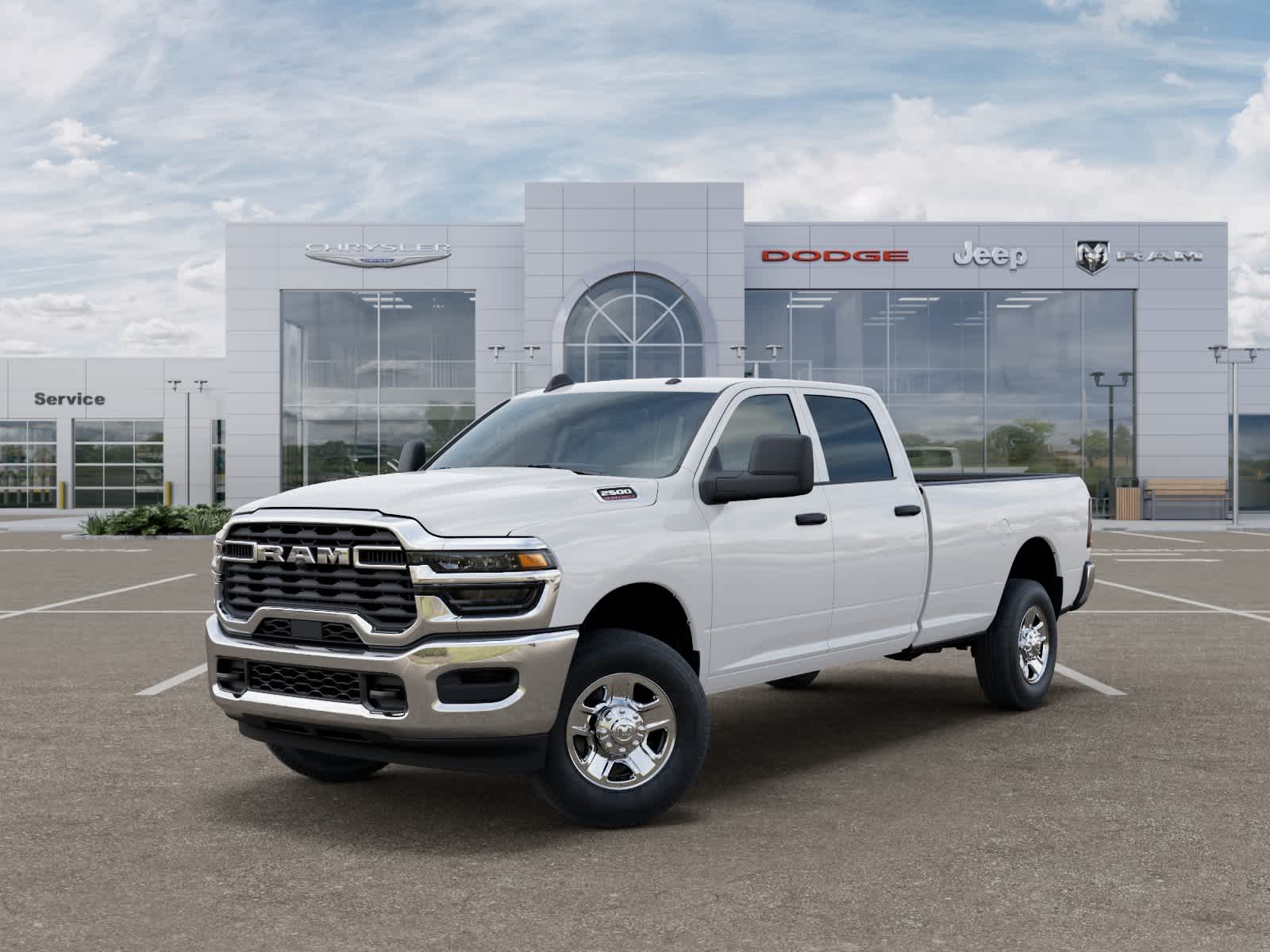 Bright White Clearcoat 2026 RAM 2500 Tradesman Crew Cab LB 4WD Pickup Truck Four-Wheel Drive 8-Speed Automatic