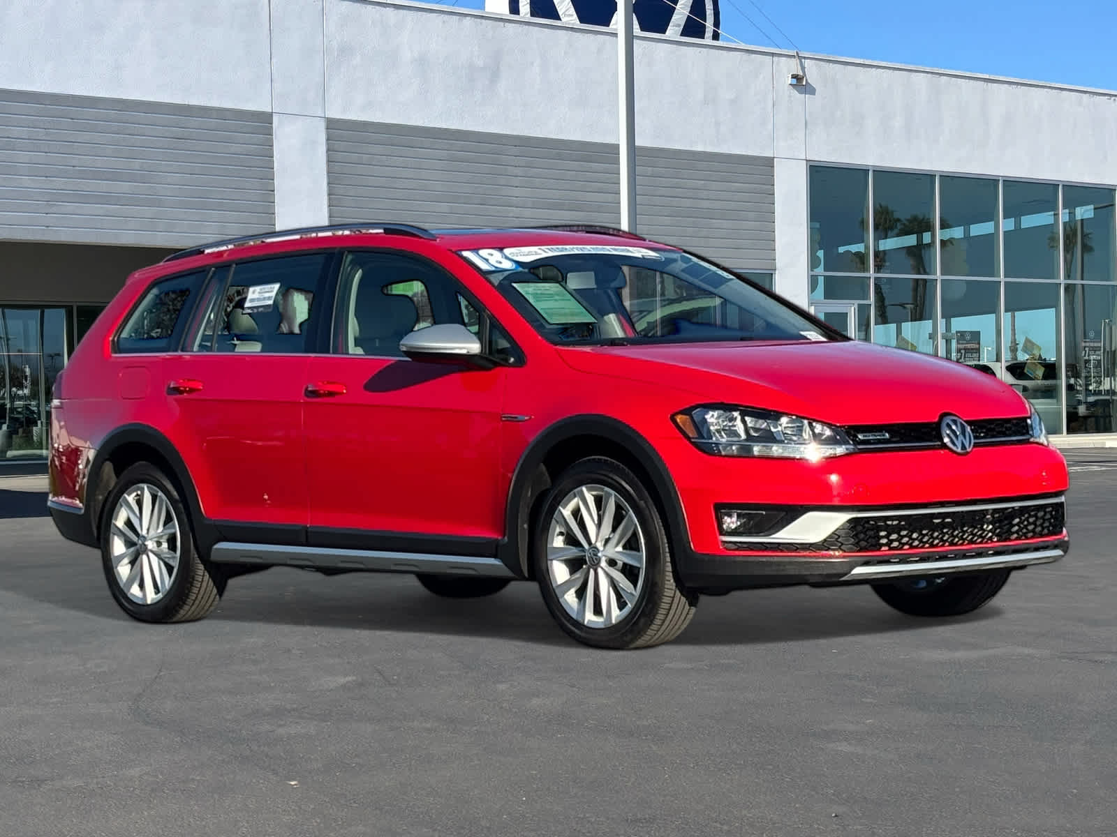 Tornado Red 2018 Volkswagen Golf Alltrack Wagon All-Wheel Drive 6-Speed Automatic