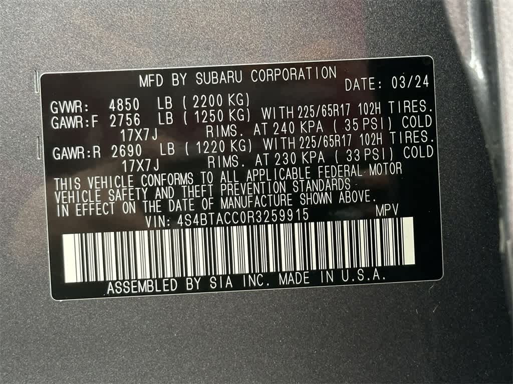 2024 Subaru Outback Premium 20