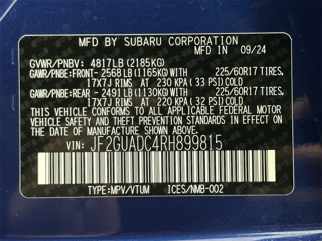 2024 Subaru Crosstrek Premium 22