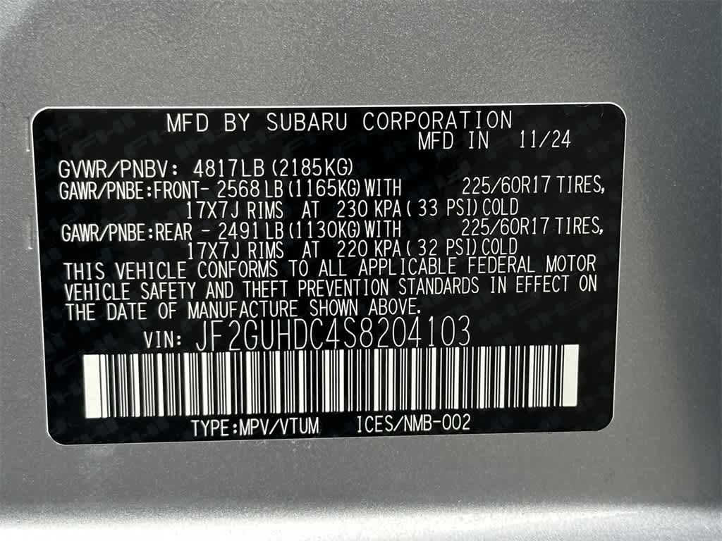 2025 Subaru Crosstrek Premium 20