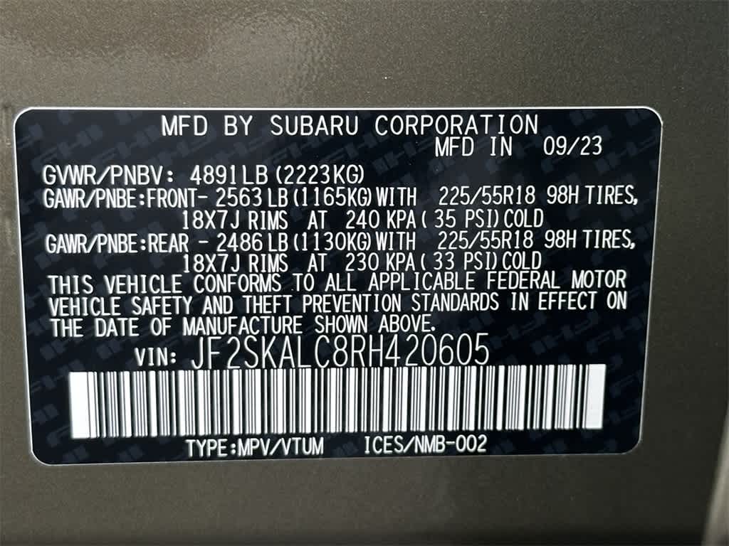 2024 Subaru Forester Limited 21