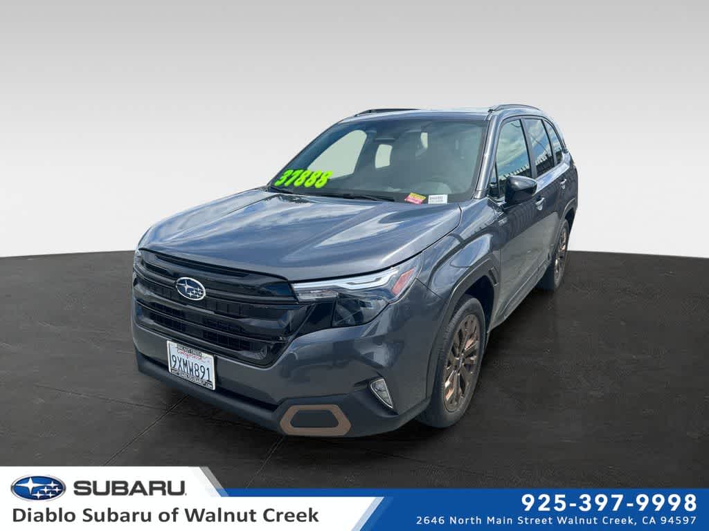Magnetite Gray Metallic 2025 Subaru Forester Hybrid SUV / Crossover All-Wheel Drive Continuously Variable Transmission