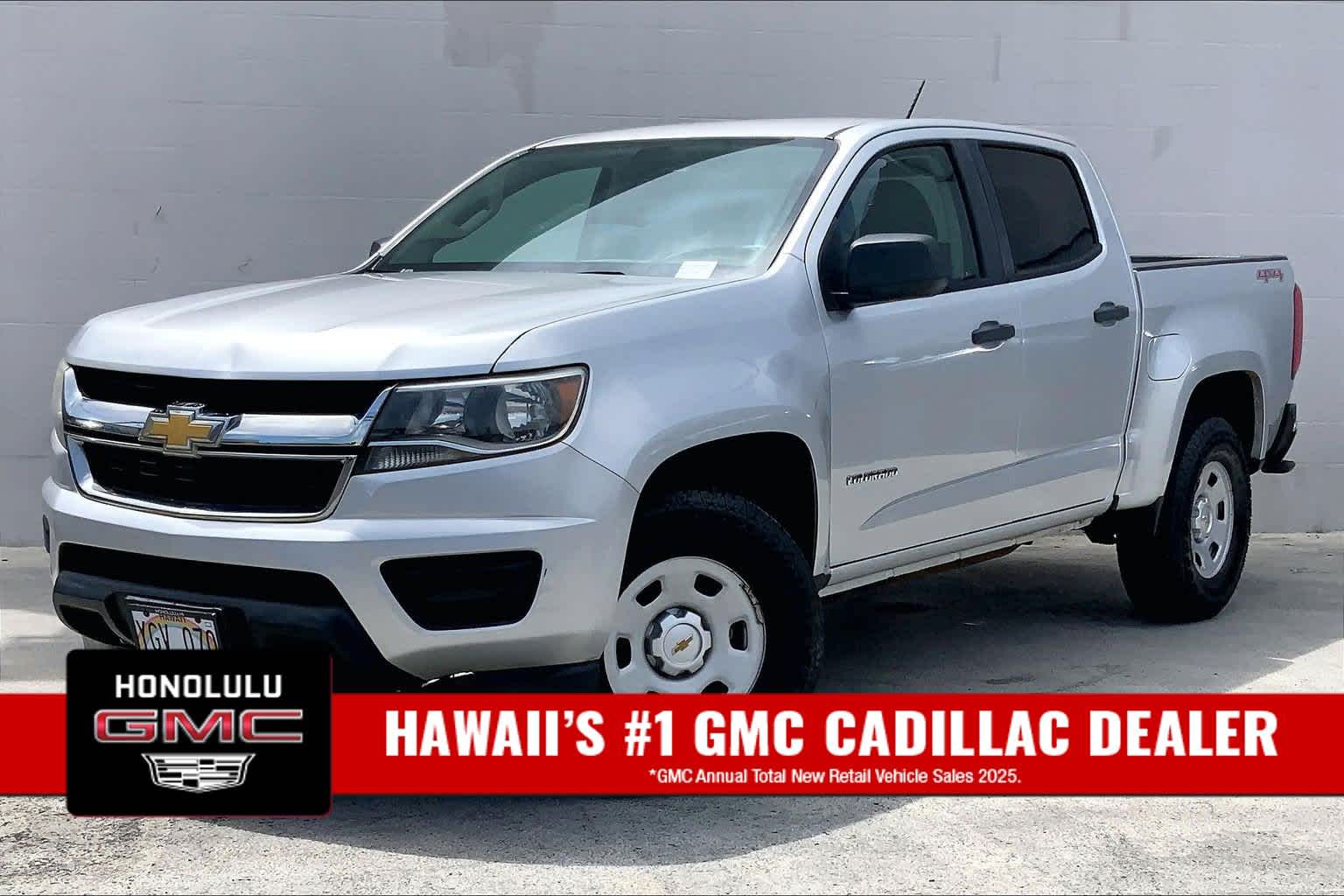 Silver Ice Metallic 2016 Chevrolet Colorado Pickup Truck Four-Wheel Drive 6-Speed Automatic