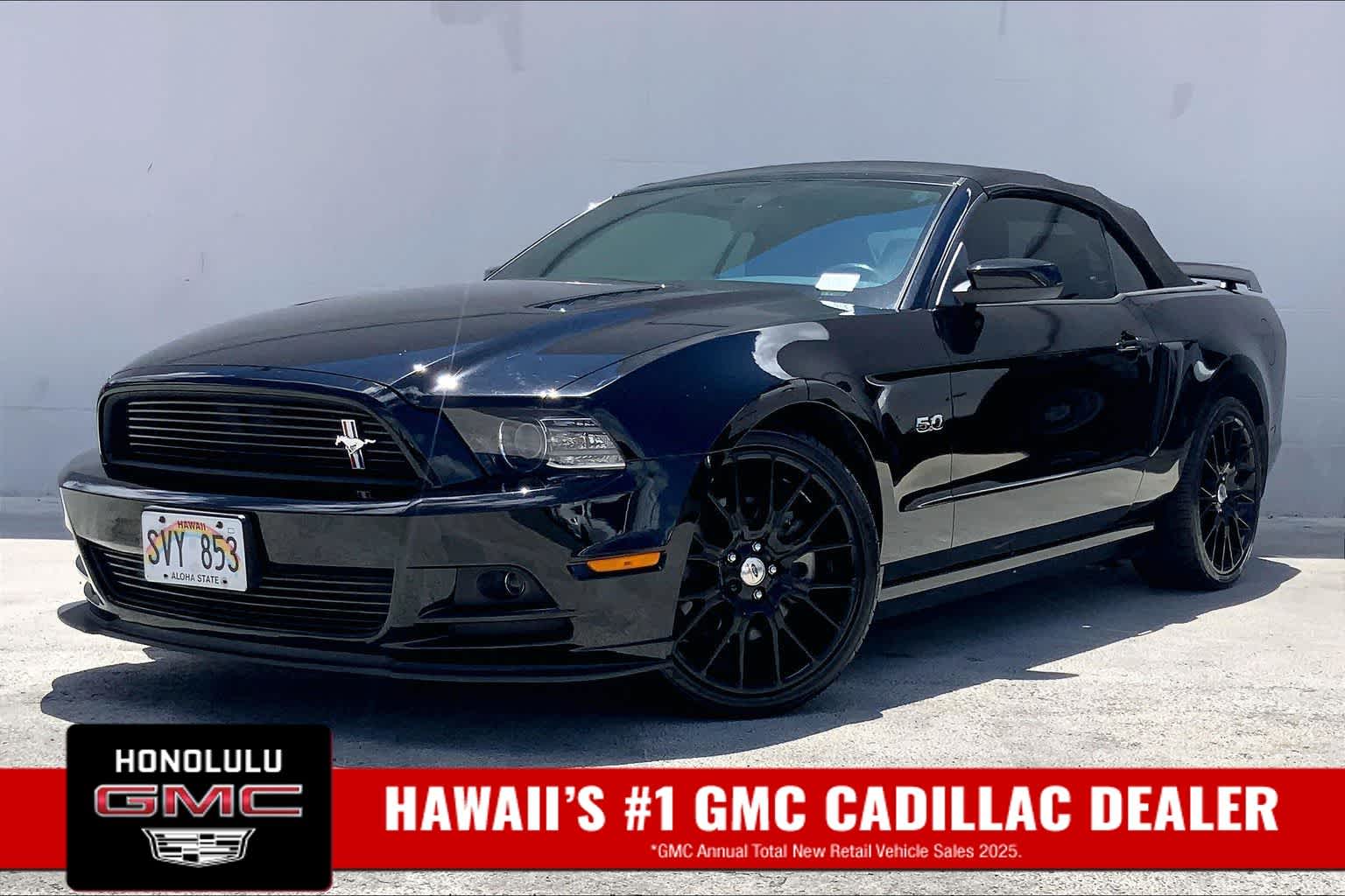 Black 2014 Ford Mustang Convertible Rear-Wheel Drive Manual