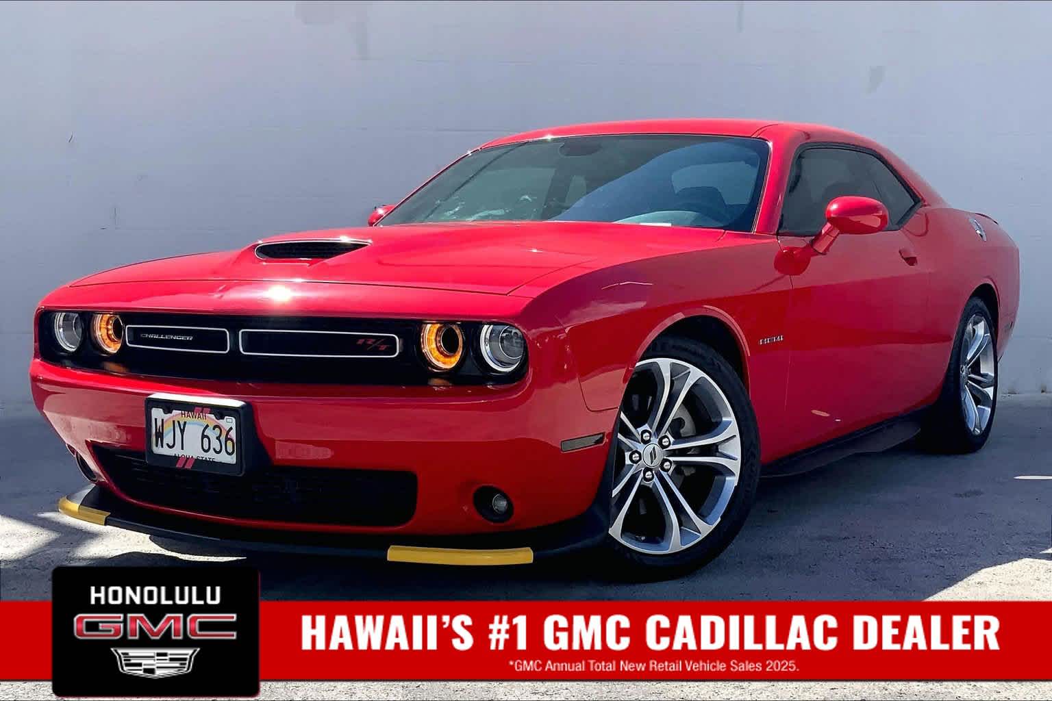 Torred Clearcoat 2022 Dodge Challenger Coupe Rear-Wheel Drive 8-Speed Automatic