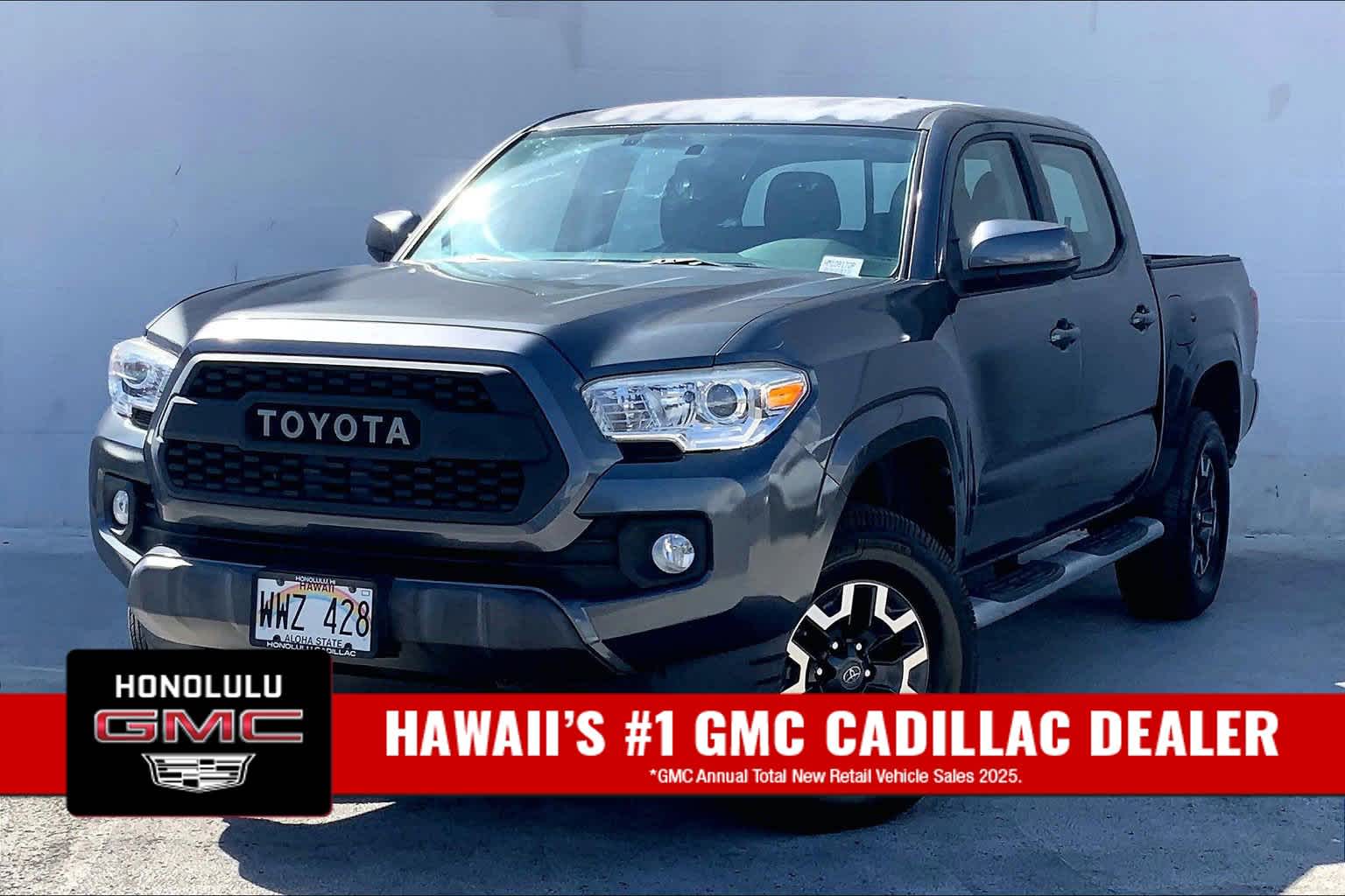 Magnetic Gray Metallic 2017 Toyota Tacoma Pickup Truck Four-Wheel Drive 6-Speed Automatic