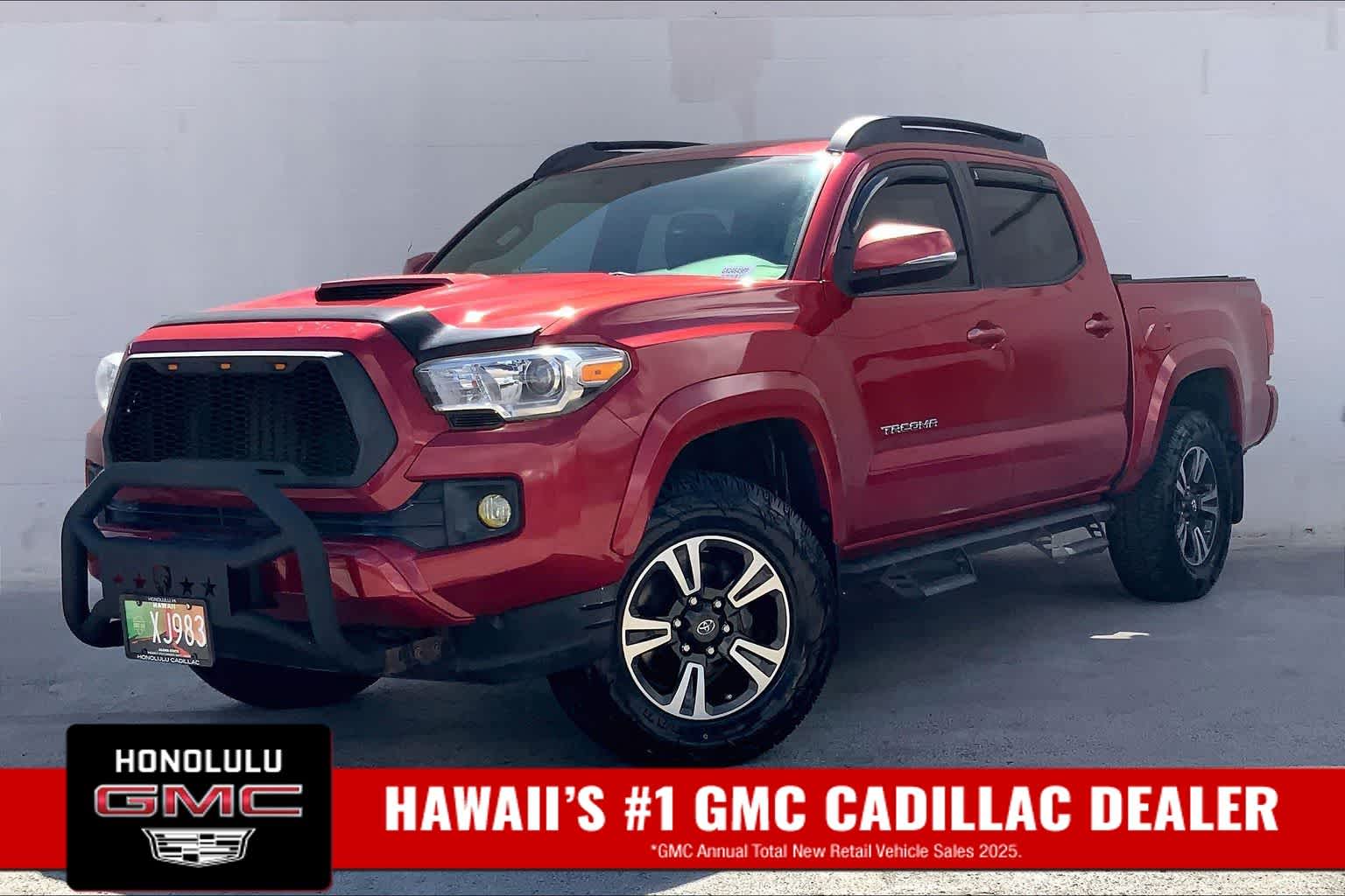Red 2016 Toyota Tacoma Pickup Truck Four-Wheel Drive Automatic