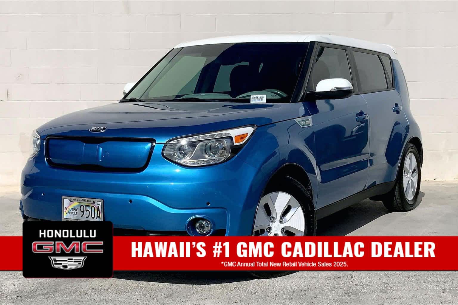 Caribbean Blue w/Clear White Roof 2018 Kia Soul EV Wagon Front-Wheel Drive 1-Speed Automatic