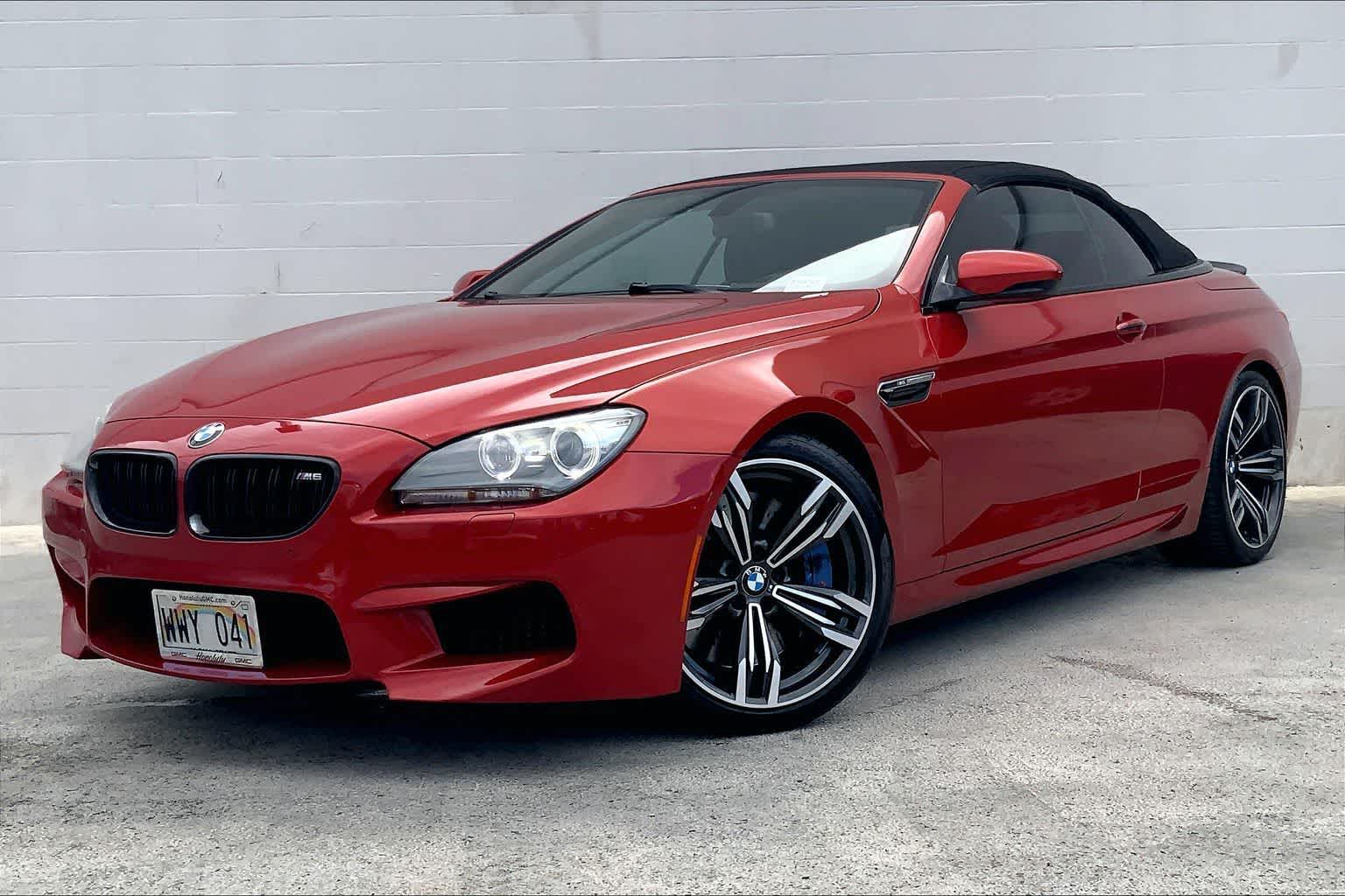 Orange 2013 BMW M6 Convertible RWD Convertible Rear-Wheel Drive 7-Speed Automatic
