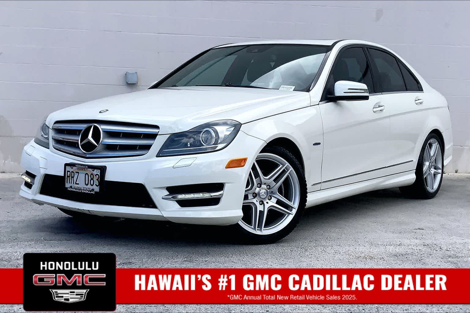 White 2012 Mercedes-Benz C-Class Sedan Rear-Wheel Drive 7-Speed Automatic
