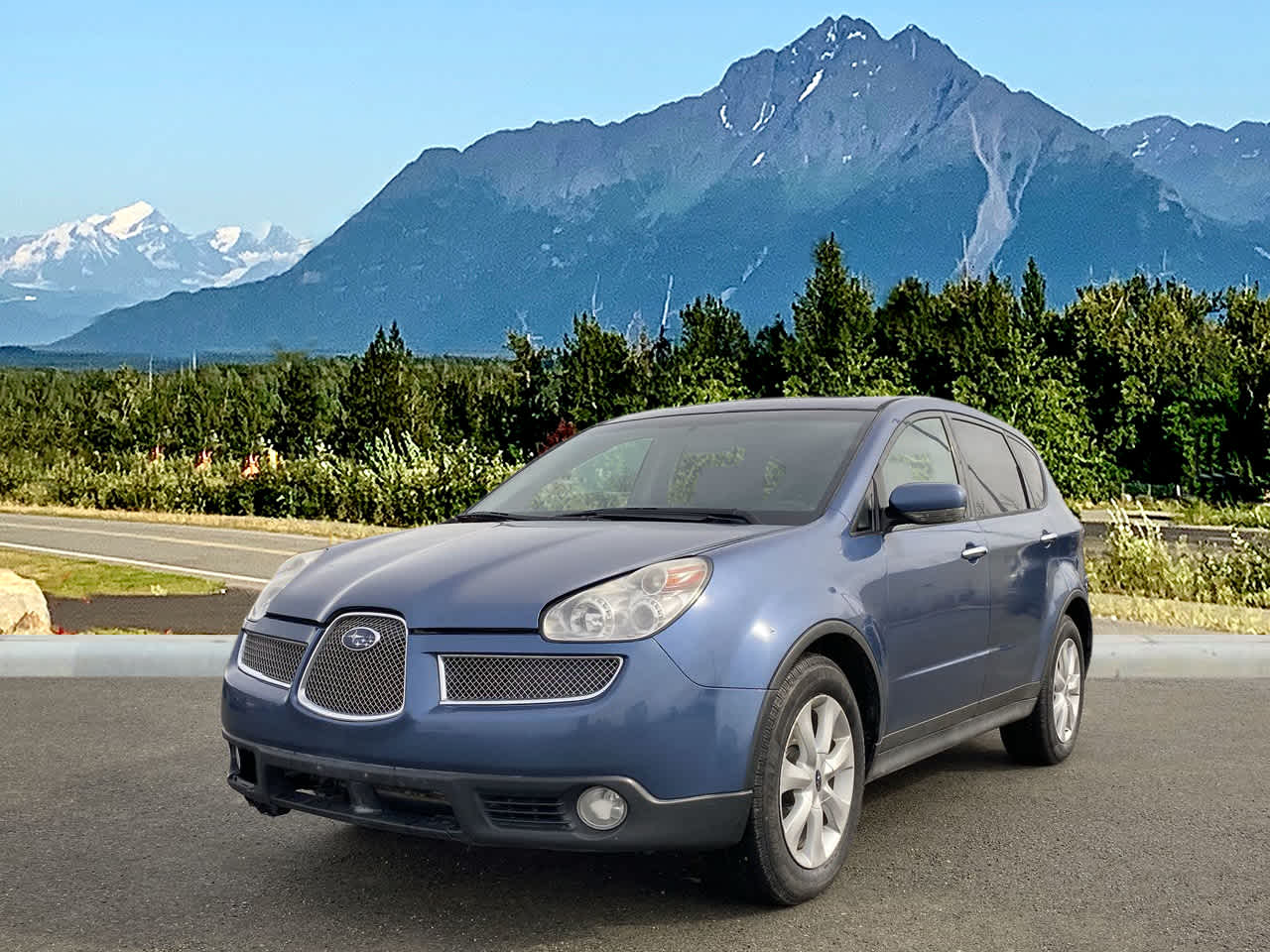 Newport Blue Pearl 2007 Subaru B9 Tribeca 7-Passenger SUV / Crossover All-Wheel Drive 5-Speed Automatic