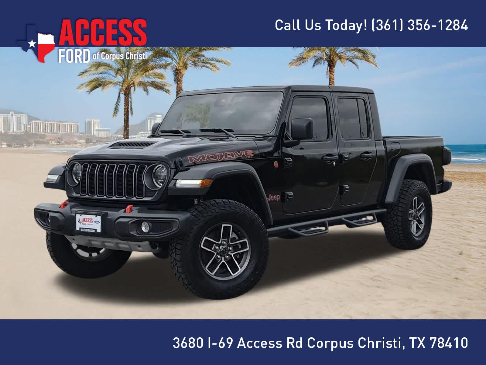 Black Clearcoat 2025 Jeep Gladiator Pickup Truck Four-Wheel Drive 8-Speed Automatic