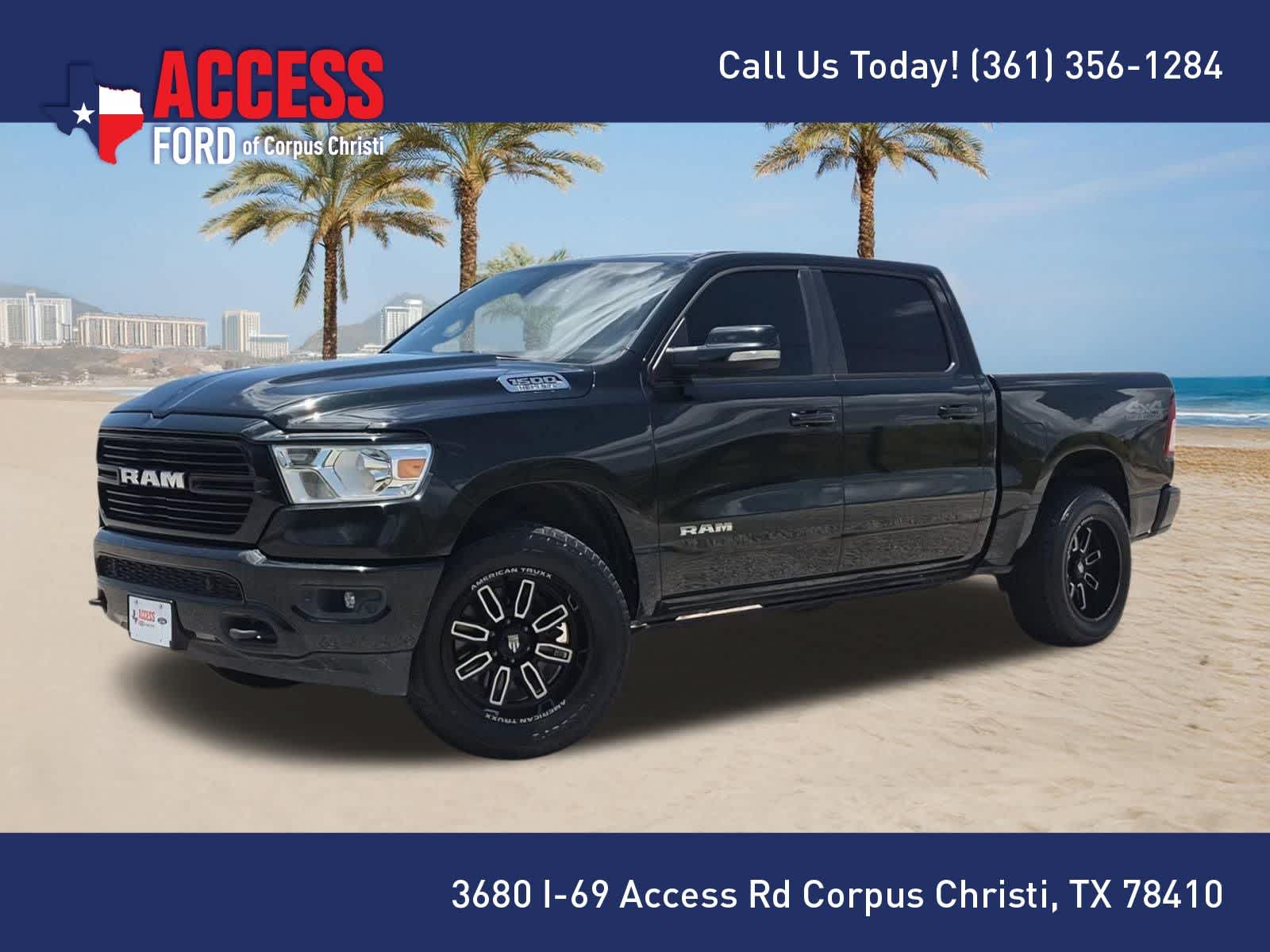 Black Forest Green Pearlcoat 2019 RAM 1500 Pickup Truck Four-Wheel Drive 8-Speed Automatic