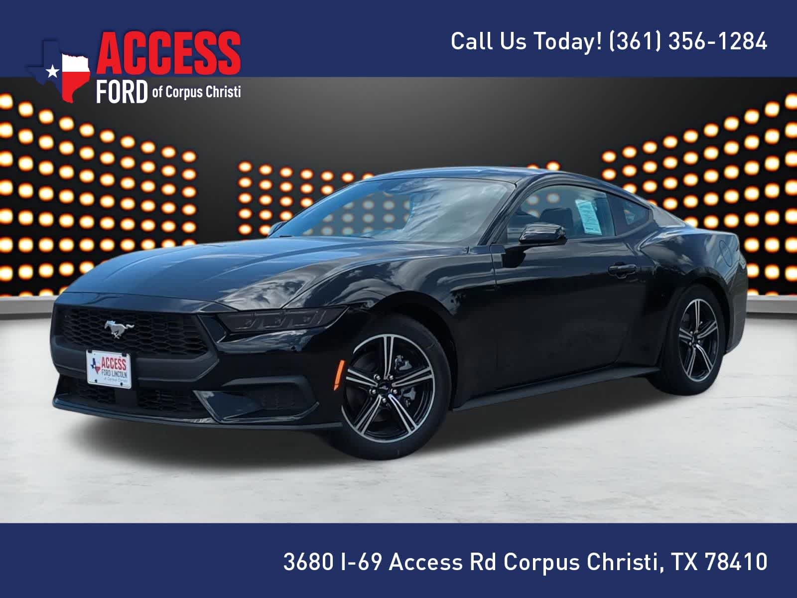 Shadow Black 2025 Ford Mustang EcoBoost Fastback RWD Coupe Rear-Wheel Drive Automatic