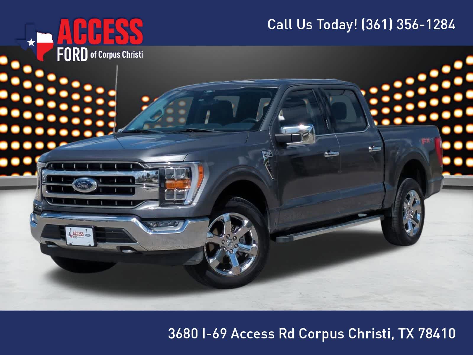 Carbonized Gray Metallic 2022 Ford F-150 Lariat SuperCrew 4WD Pickup Truck Four-Wheel Drive Automatic