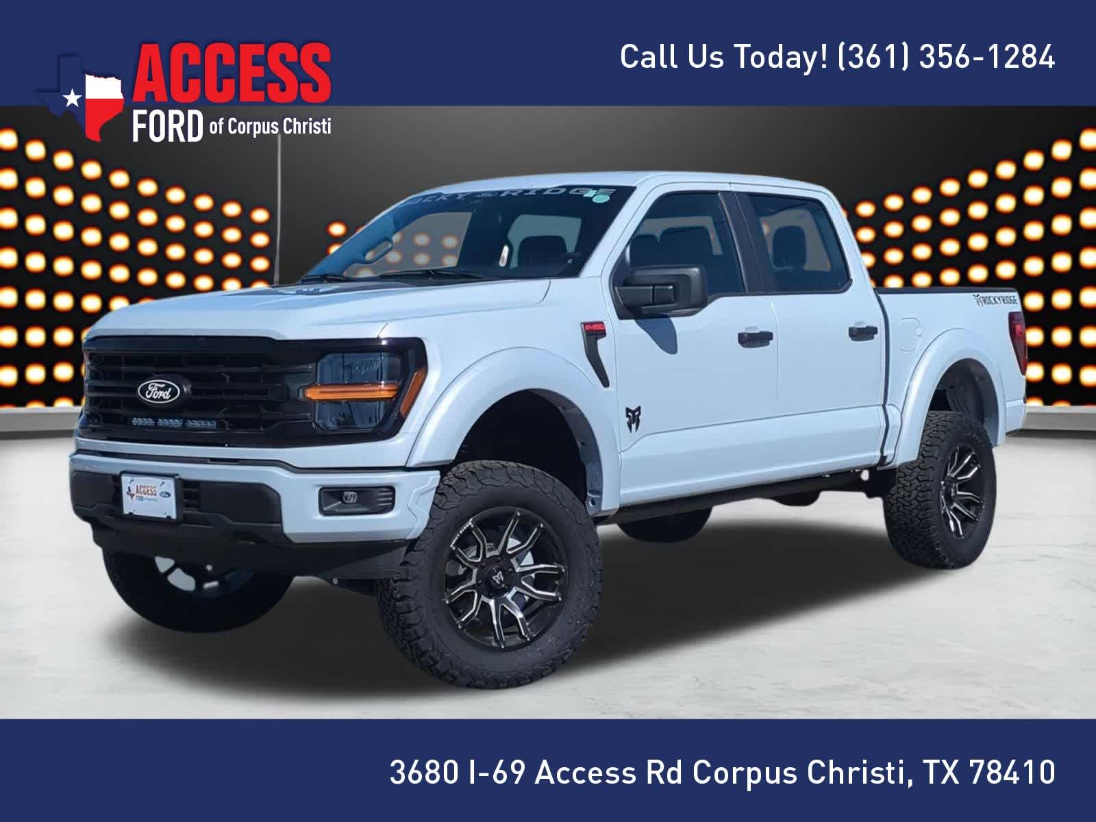 Space White Metallic 2025 Ford F-150 STX 4dr SuperCrew 4WD Pickup Truck Four-Wheel Drive Automatic