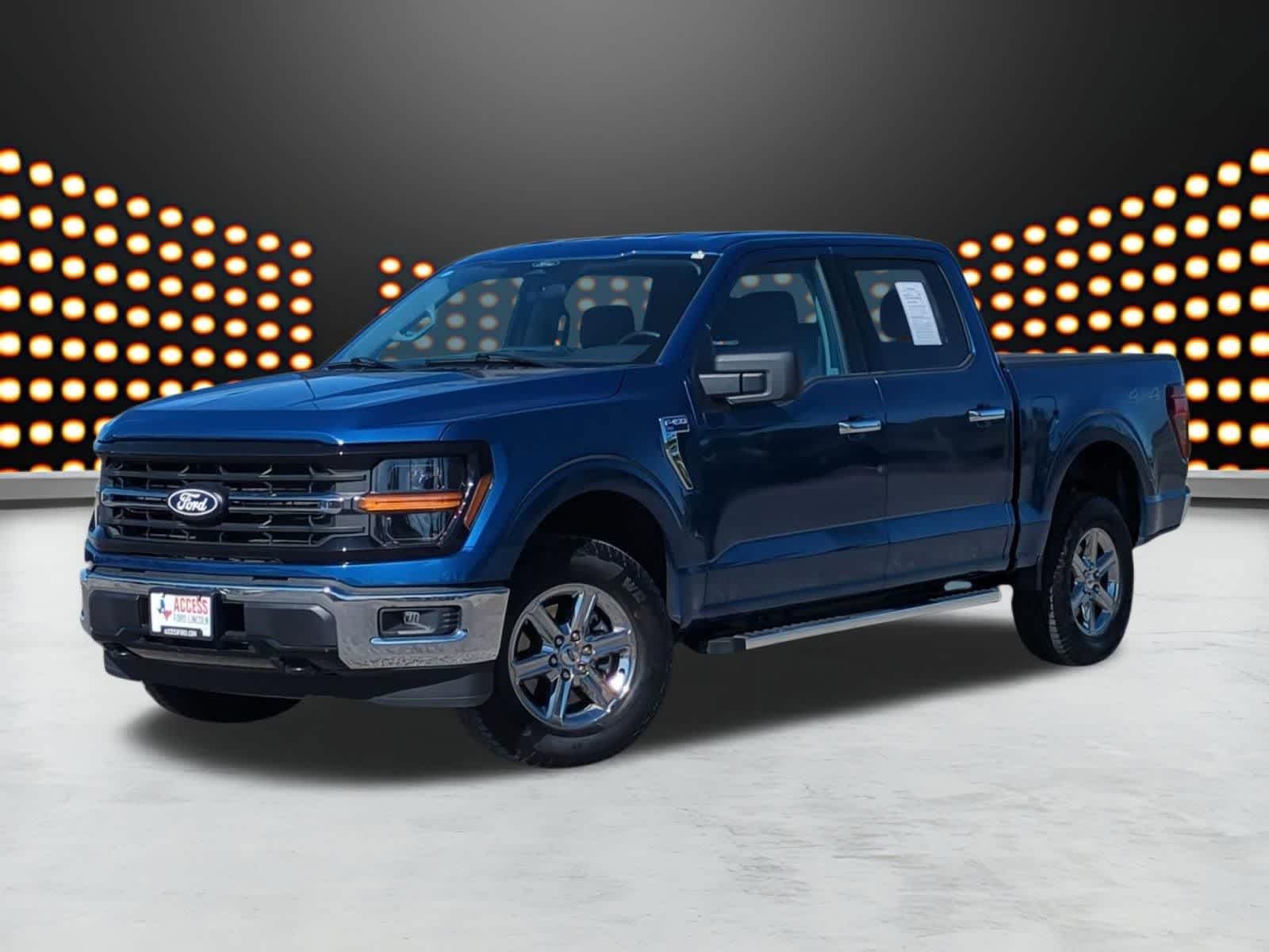 Atlas Blue Metallic 2025 Ford F-150 XLT SuperCrew 4WD Pickup Truck Four-Wheel Drive Automatic