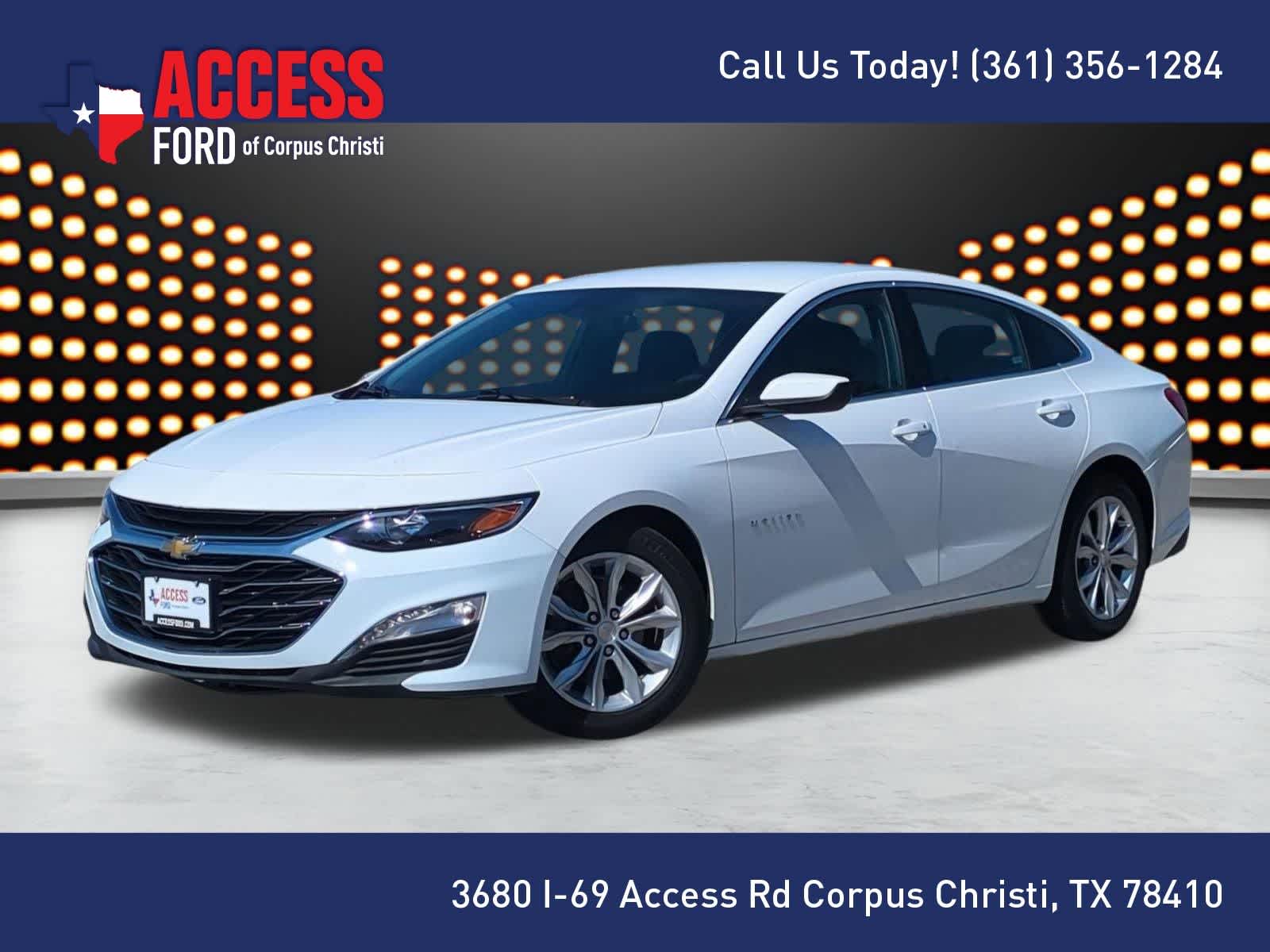 Summit White 2023 Chevrolet Malibu LT with 1LT FWD Sedan Front-Wheel Drive Continuously Variable Transmission