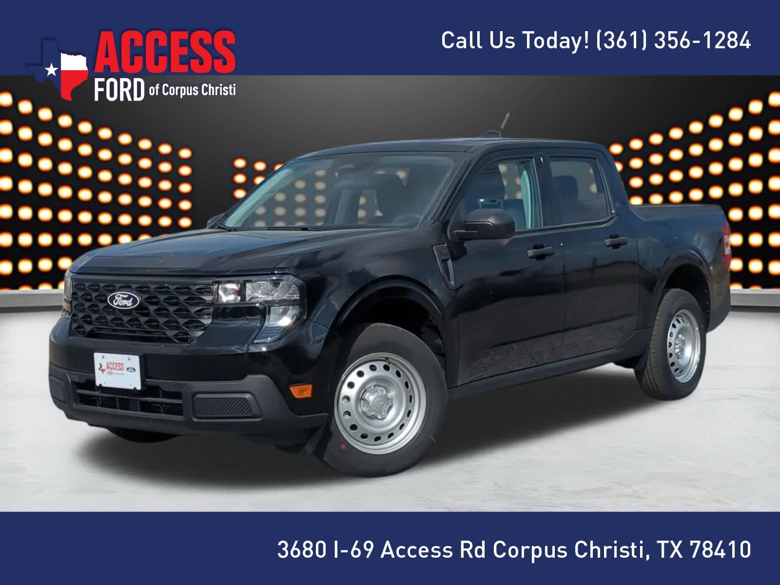 Shadow Black 2025 Ford Maverick XL SuperCrew FWD Pickup Truck Front-Wheel Drive Continuously Variable Transmission