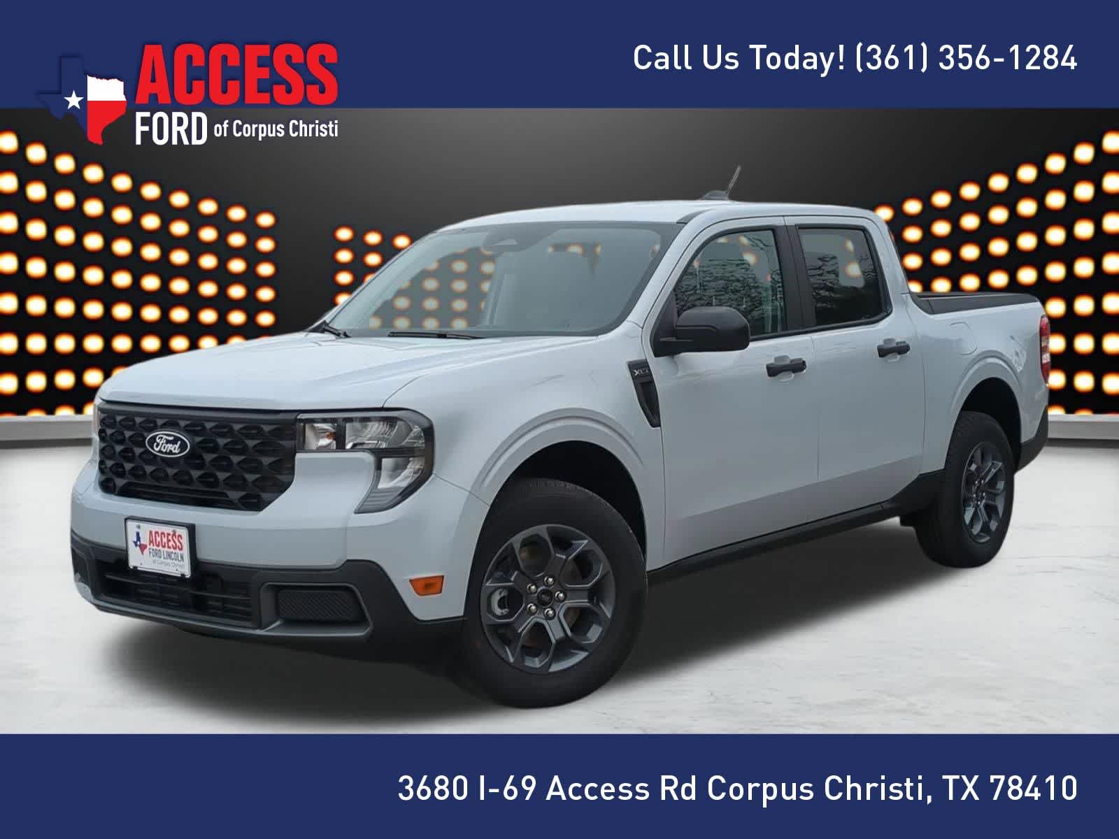 Space White Metallic 2025 Ford Maverick XLT SuperCrew AWD Pickup Truck All-Wheel Drive Continuously Variable Transmission