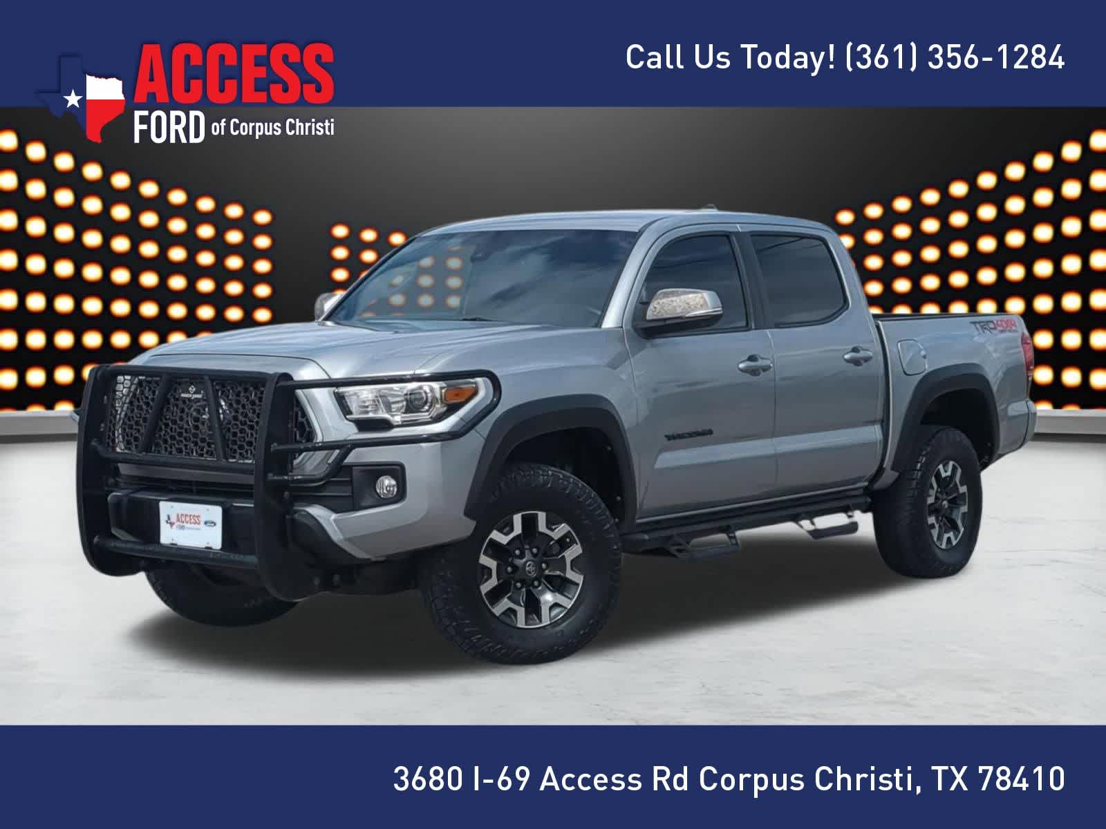 Silver Sky Metallic 2019 Toyota Tacoma TRD Off Road Double Cab 4WD Pickup Truck Four-Wheel Drive 6-Speed Automatic