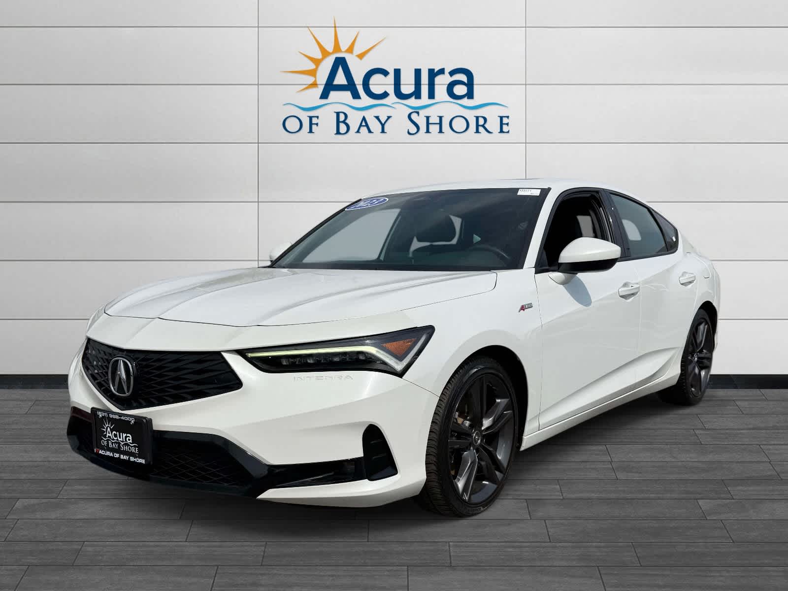 Platinum White Pearl 2023 Acura Integra FWD with A-SPEC Package Sedan Front-Wheel Drive Continuously Variable Transmission