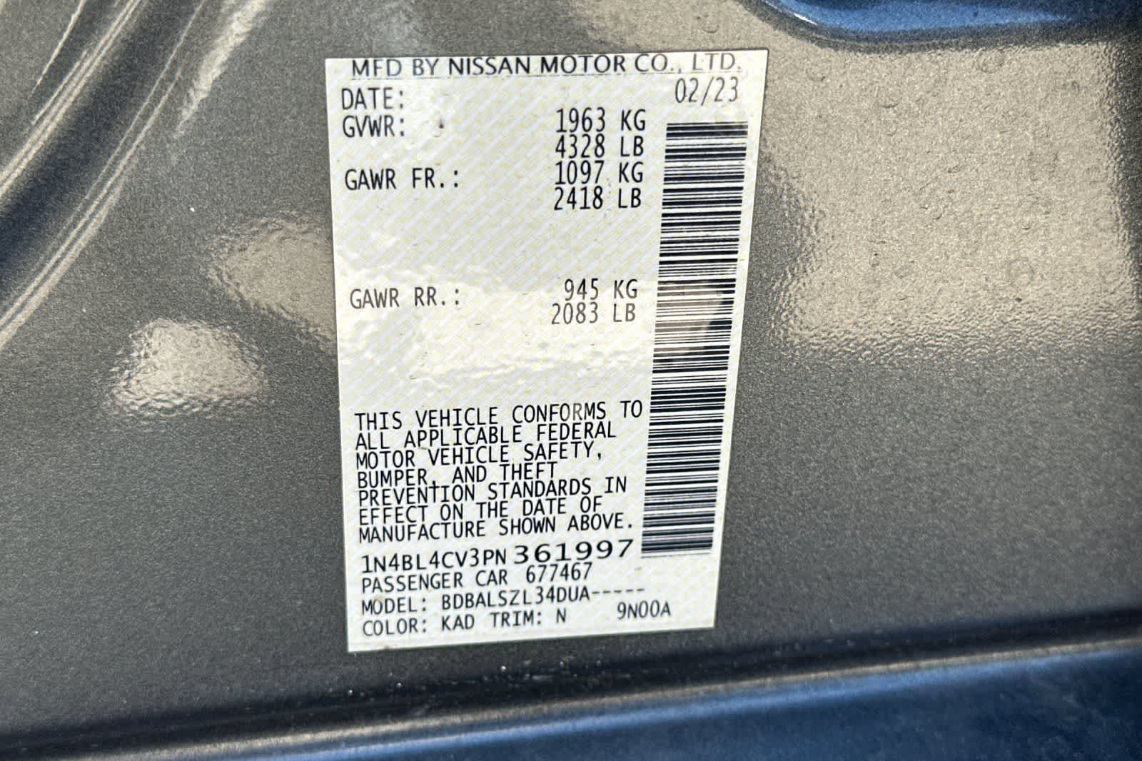 2023 Nissan Altima SR - Photo 29