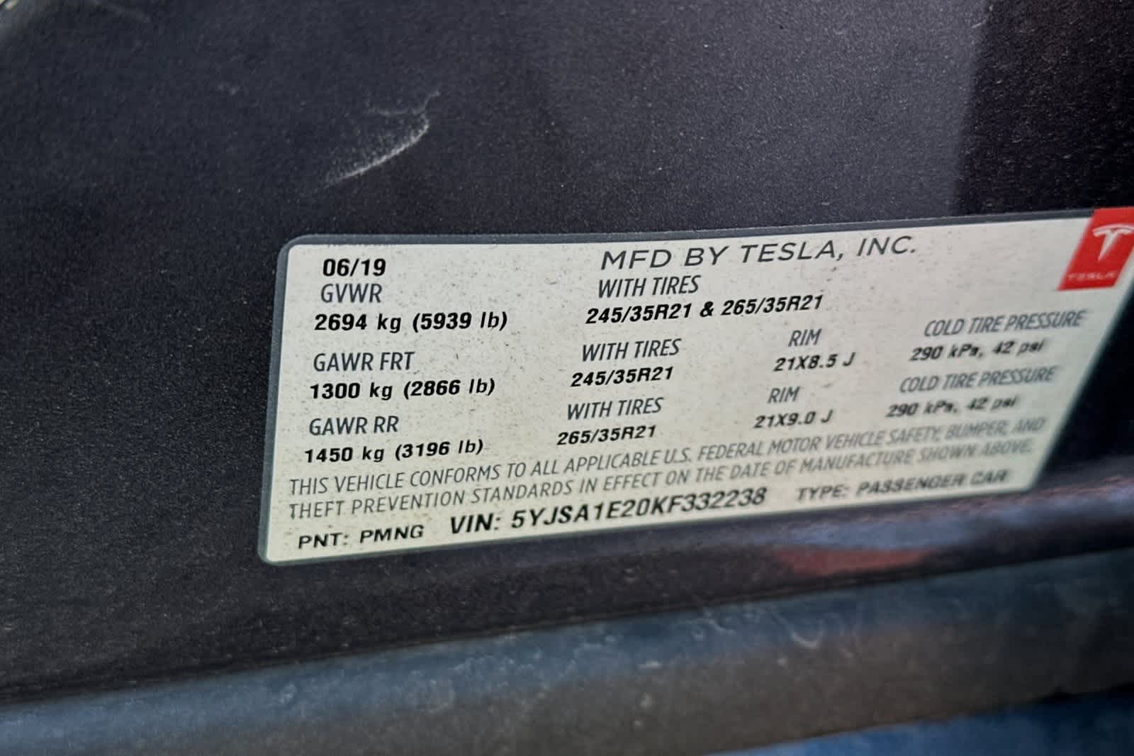 2019 Tesla Model S Long Range 30