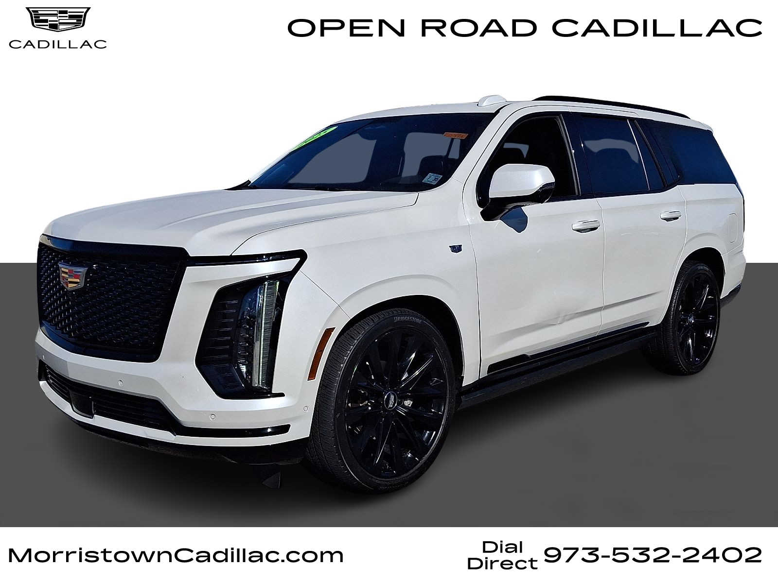 Crystal White Tricoat 2025 Cadillac Escalade SUV / Crossover Four-Wheel Drive Automatic