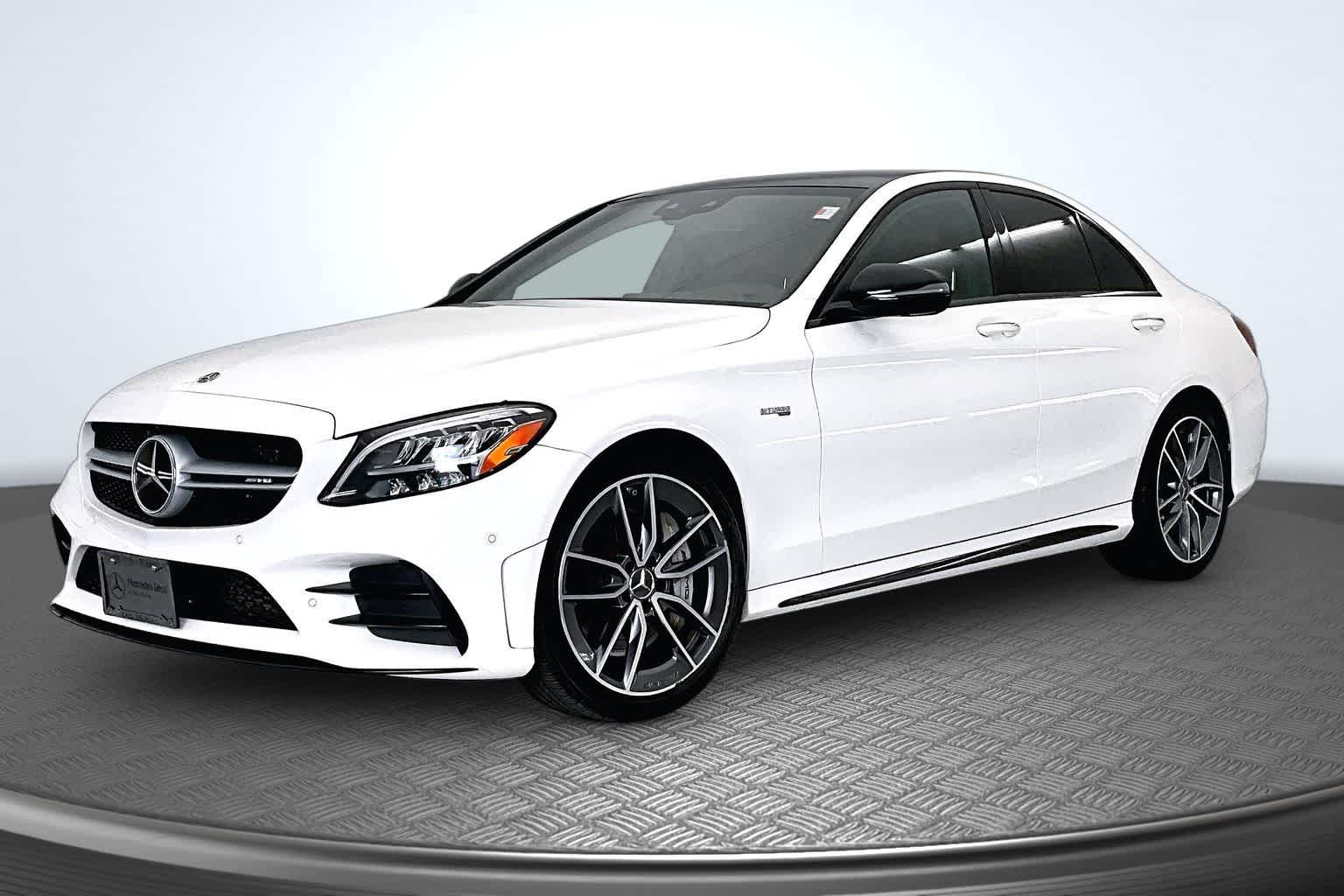 Polar White 2020 Mercedes-Benz C-Class Sedan All-Wheel Drive 9-Speed Automatic
