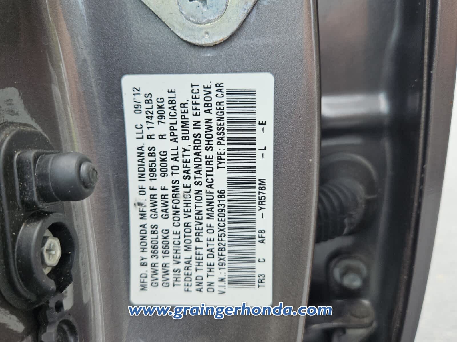 Used 2012 Honda Civic Sedan