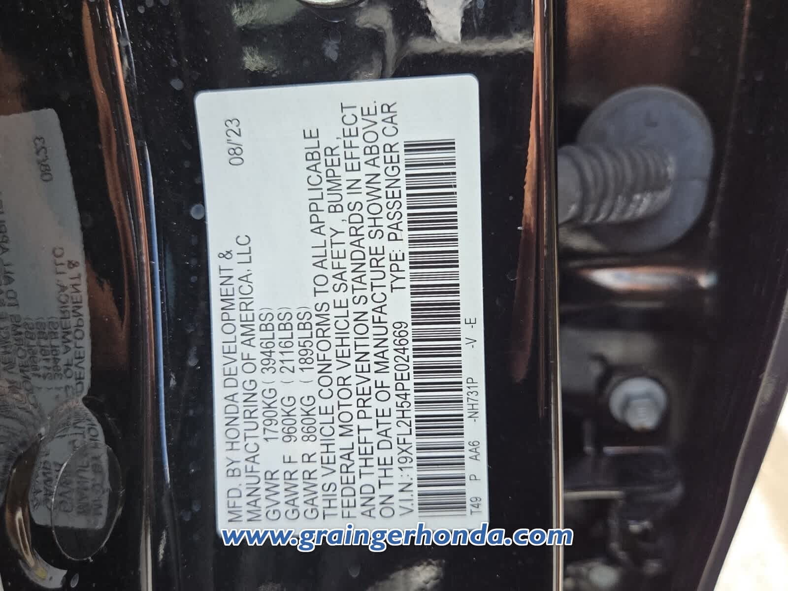Used 2023 Honda Civic Hatchback Sedan
