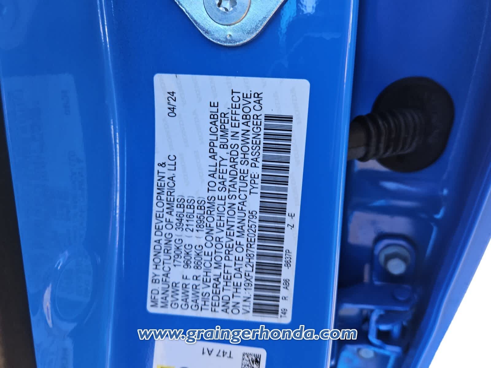 Used 2024 Honda Civic Hatchback Sedan