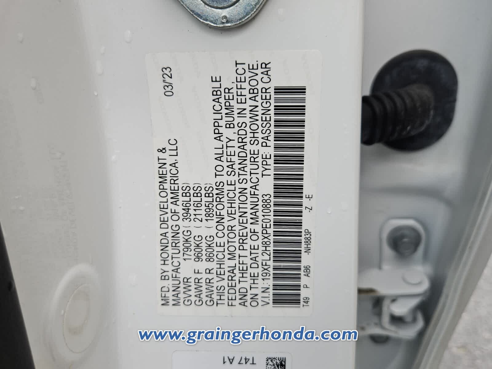 Used 2023 Honda Civic Hatchback Sedan
