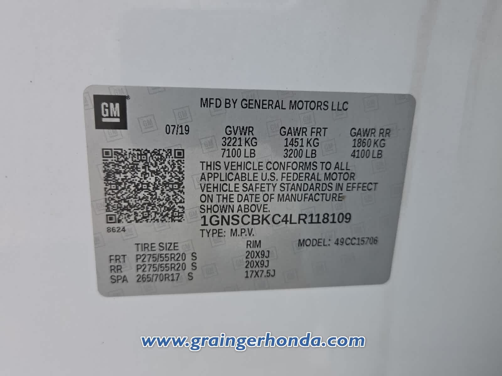 Used 2020 Chevrolet Tahoe SUV