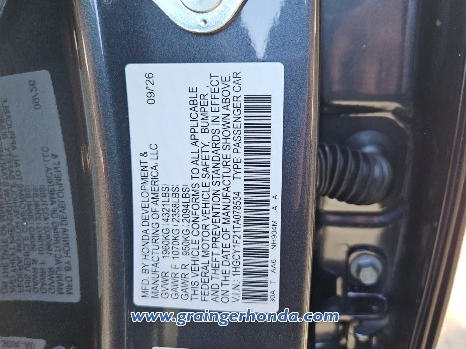 New 2026 Honda Accord Sedan Sedan
