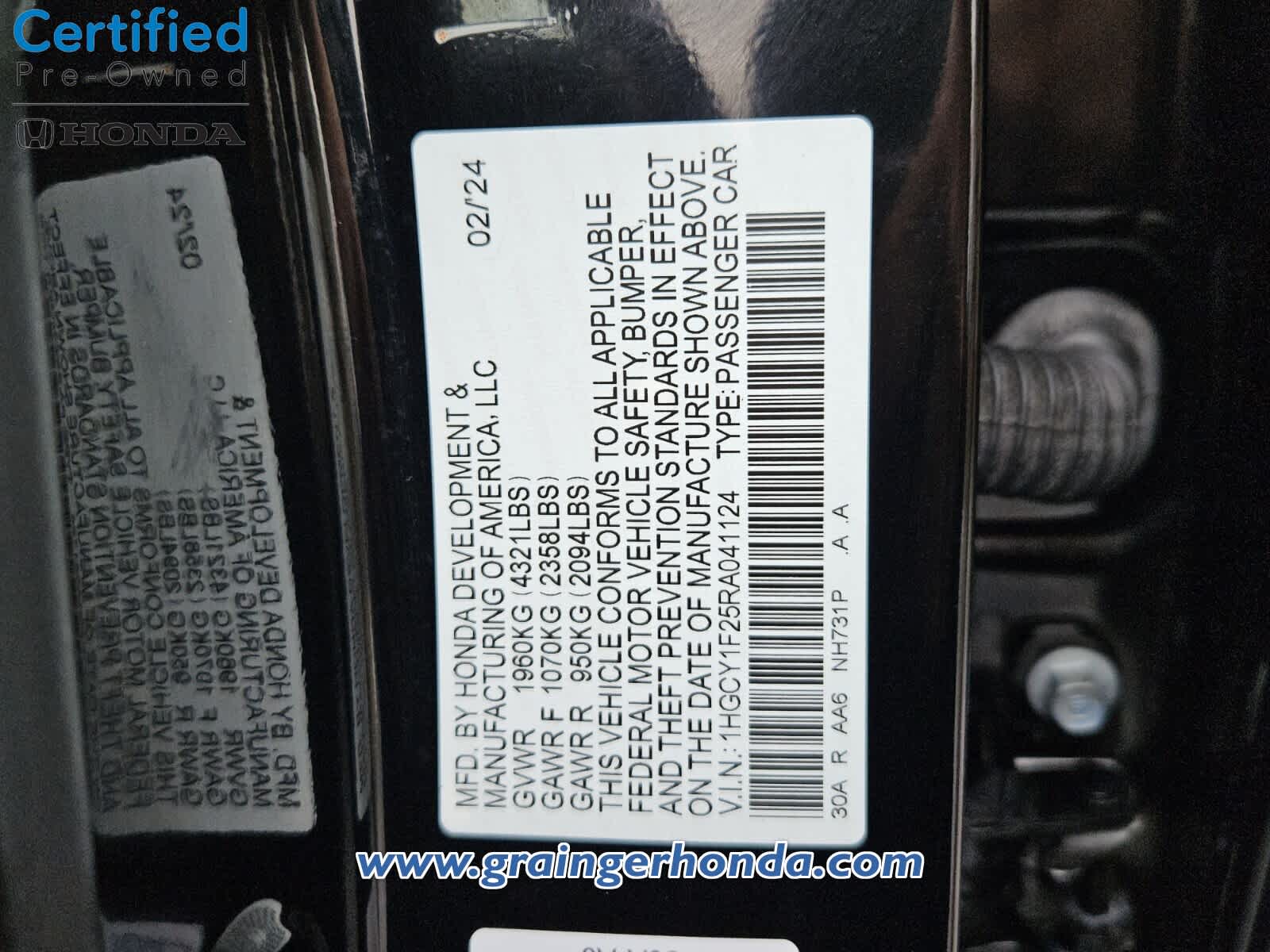 Used 2024 Honda Accord Sedan Sedan