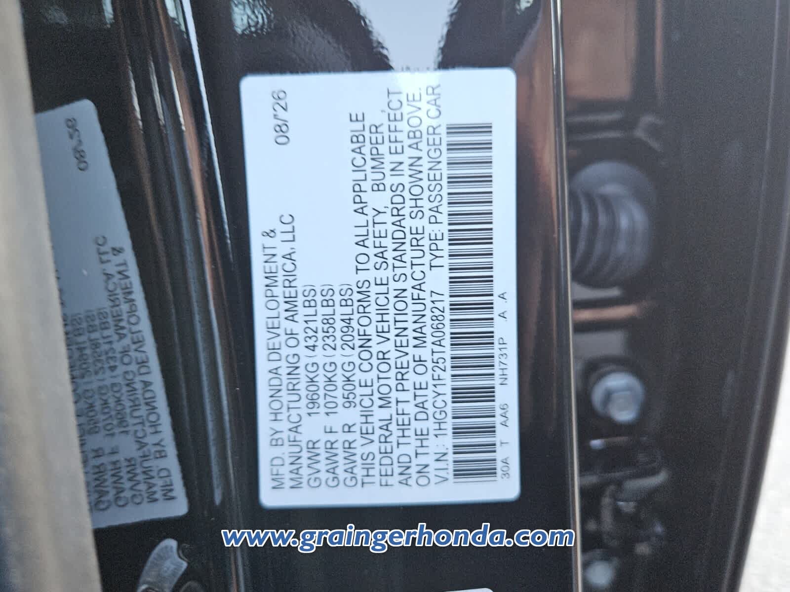 New 2026 Honda Accord Sedan Sedan