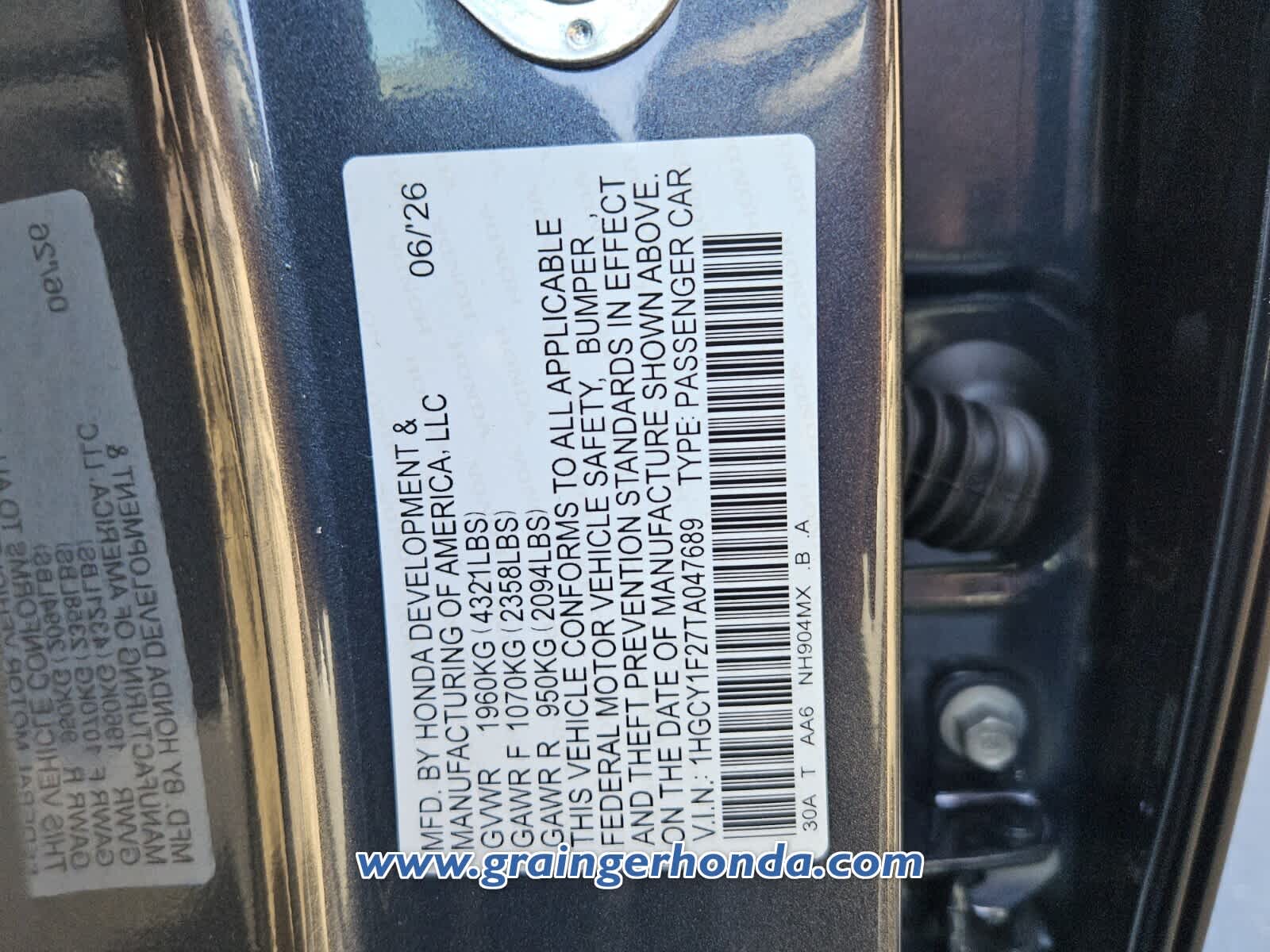 New 2026 Honda Accord Sedan Sedan
