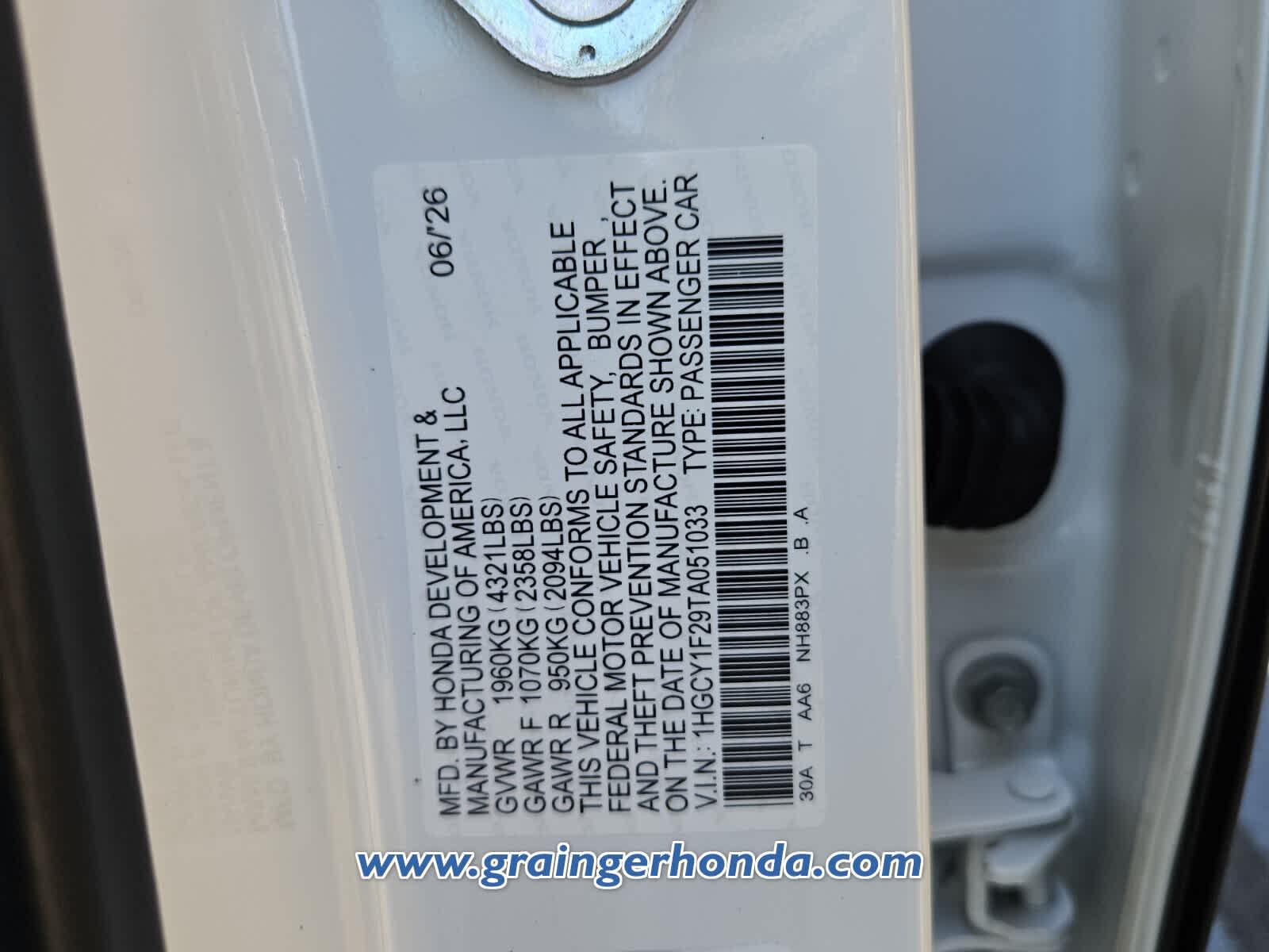 New 2026 Honda Accord Sedan Sedan