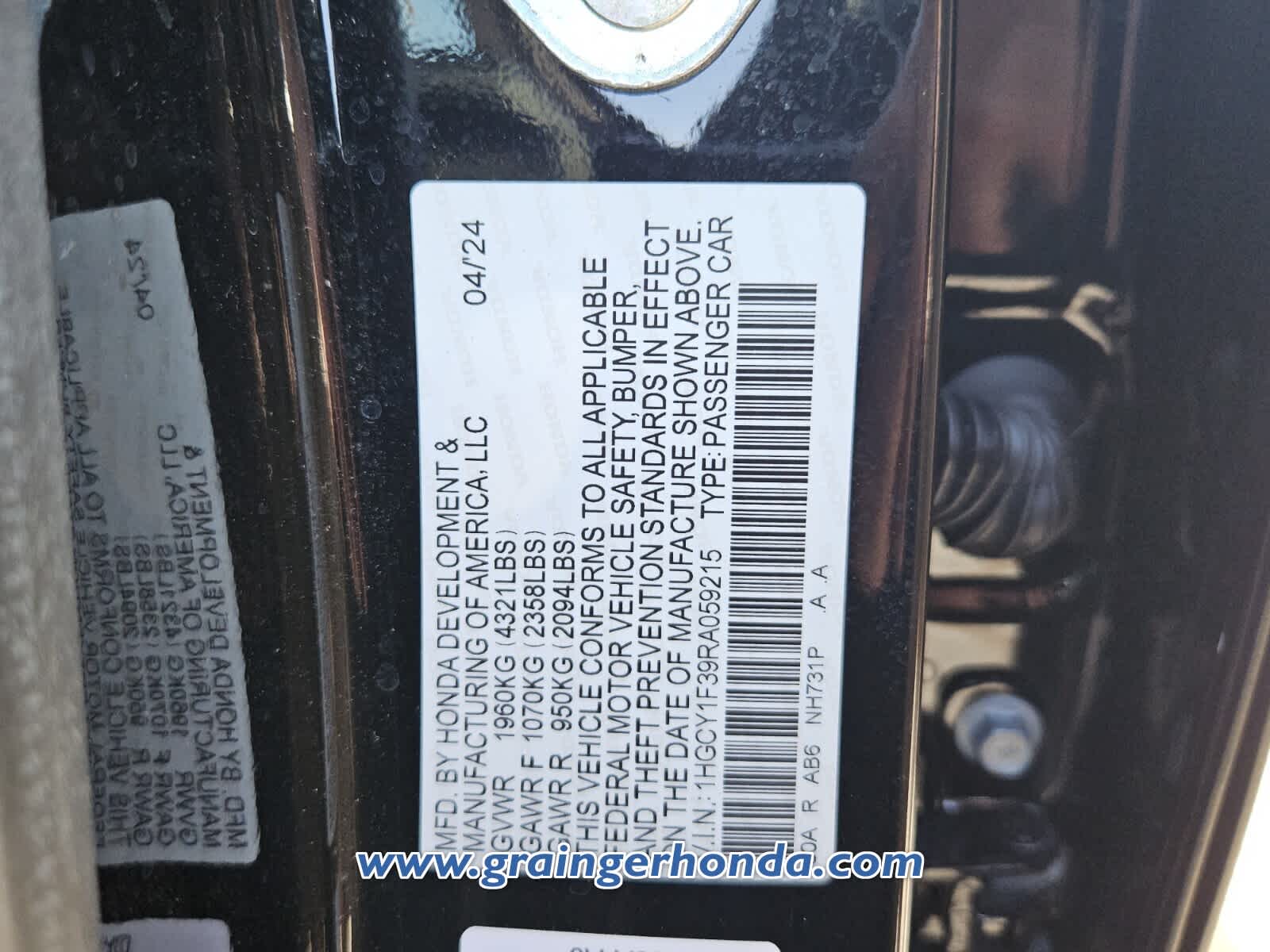 2024 Honda Accord EX - Photo 14