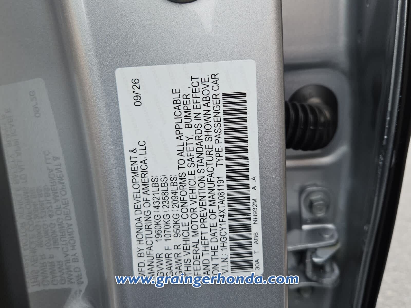 New 2026 Honda Accord Sedan Sedan