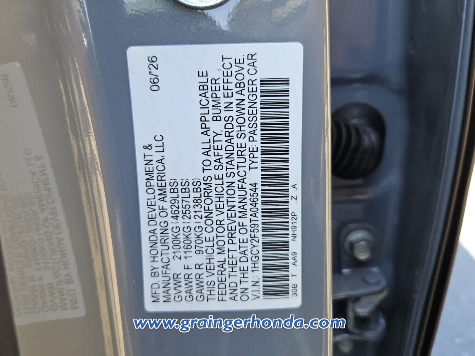 New 2026 Honda Accord Sedan Sedan