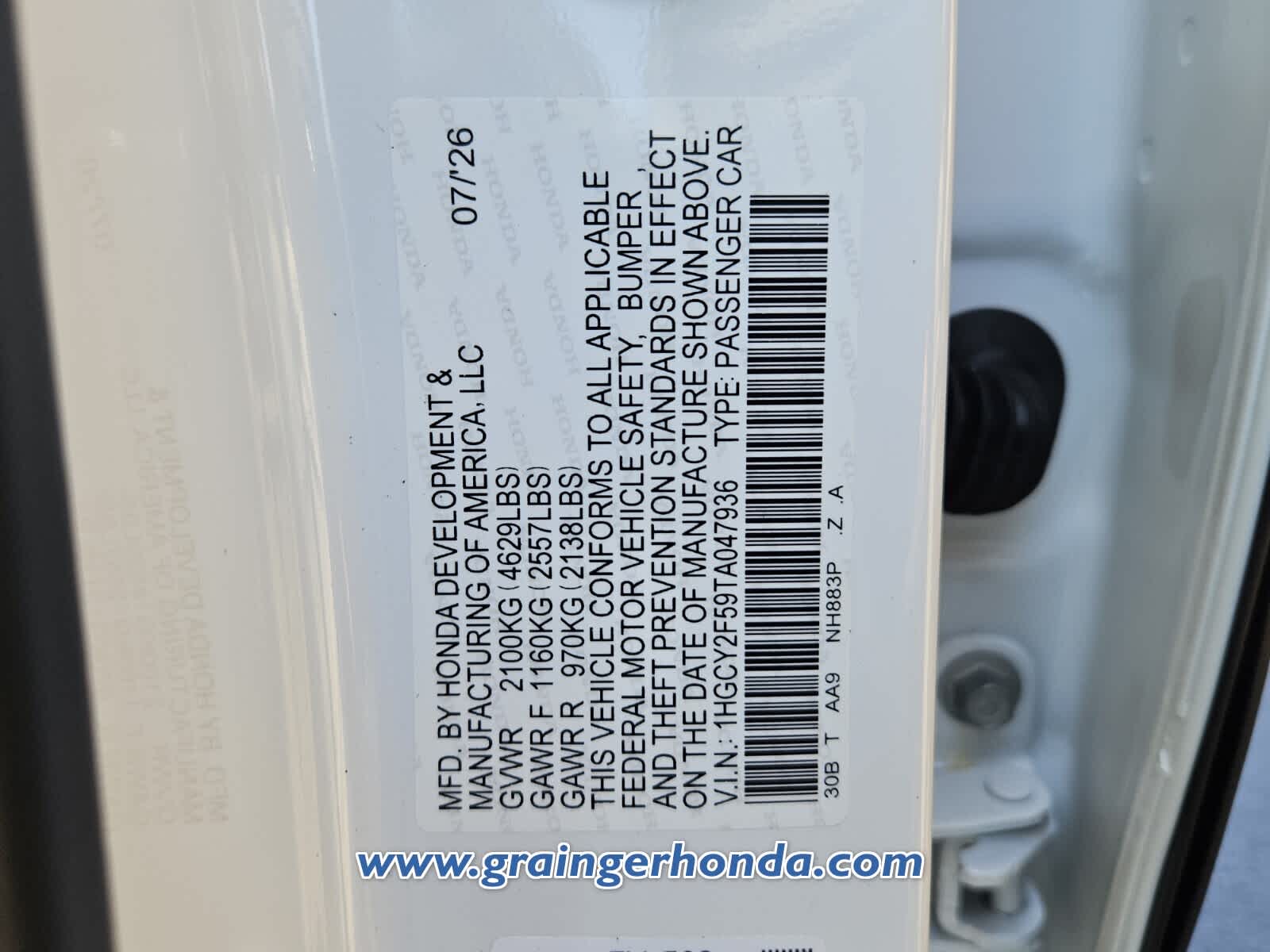 New 2026 Honda Accord Sedan Sedan